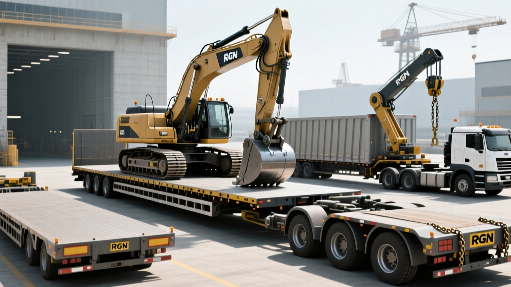 Heavy Equipment Hauling Methods: Flatbed vs Lowboy vs RGN Compared