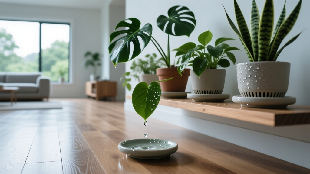 Hardwood Floor Protection from Indoor Plant Watering