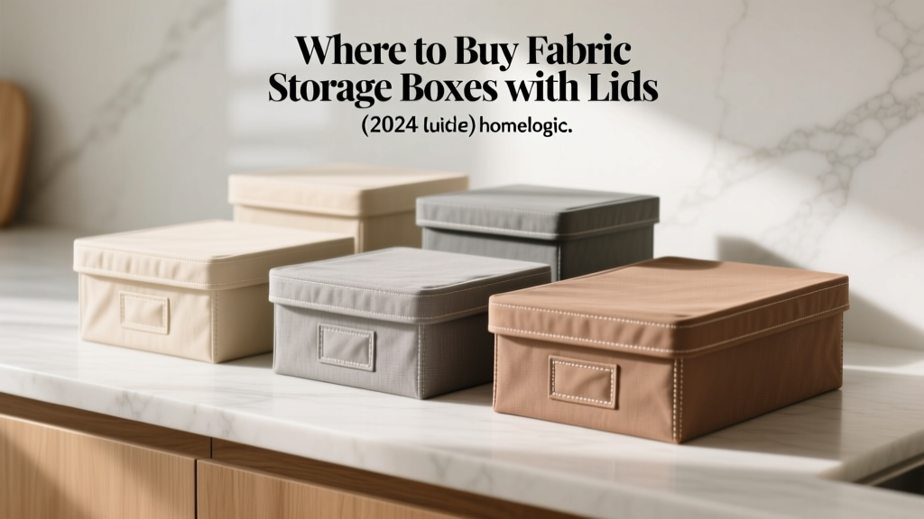 Where to Buy Fabric Storage Boxes with Lids (2024 Guide)