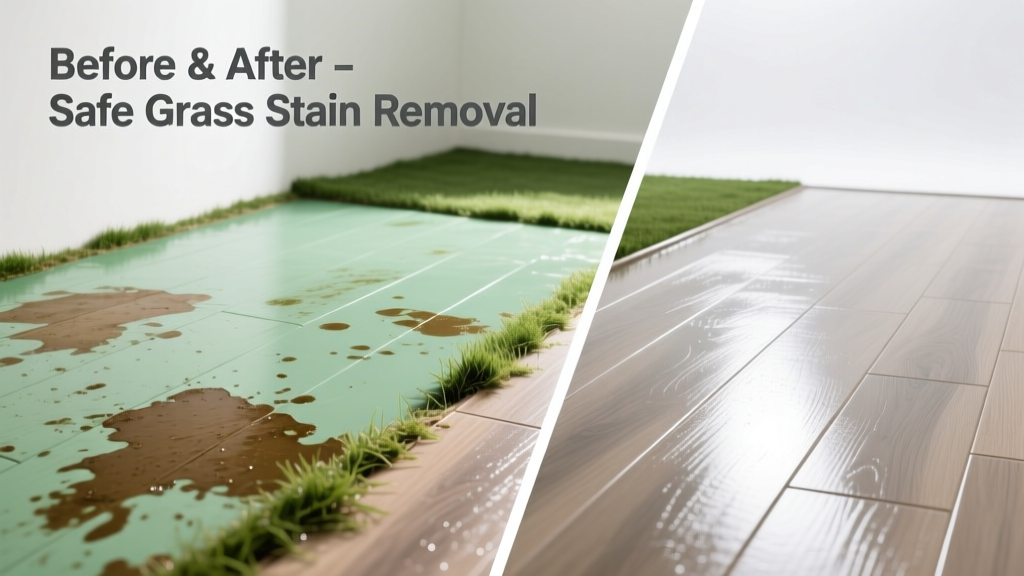 How to Remove Grass Stains from Vinyl Flooring Safely