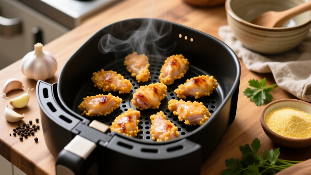 Crispy Air Fryer Chicken Bites with Cornstarch
