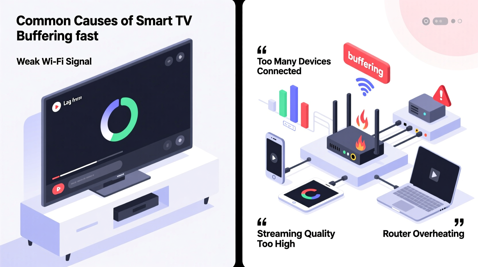 why does my smart tv buffer even with fast internet fixes