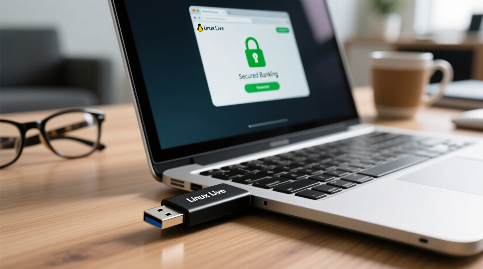 use a linux live cd usb for online banking