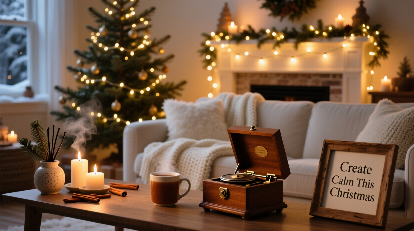 how to create a calming christmas ambiance using dimmable lights and scents