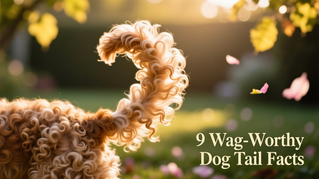 a close-up of a curly dog tail