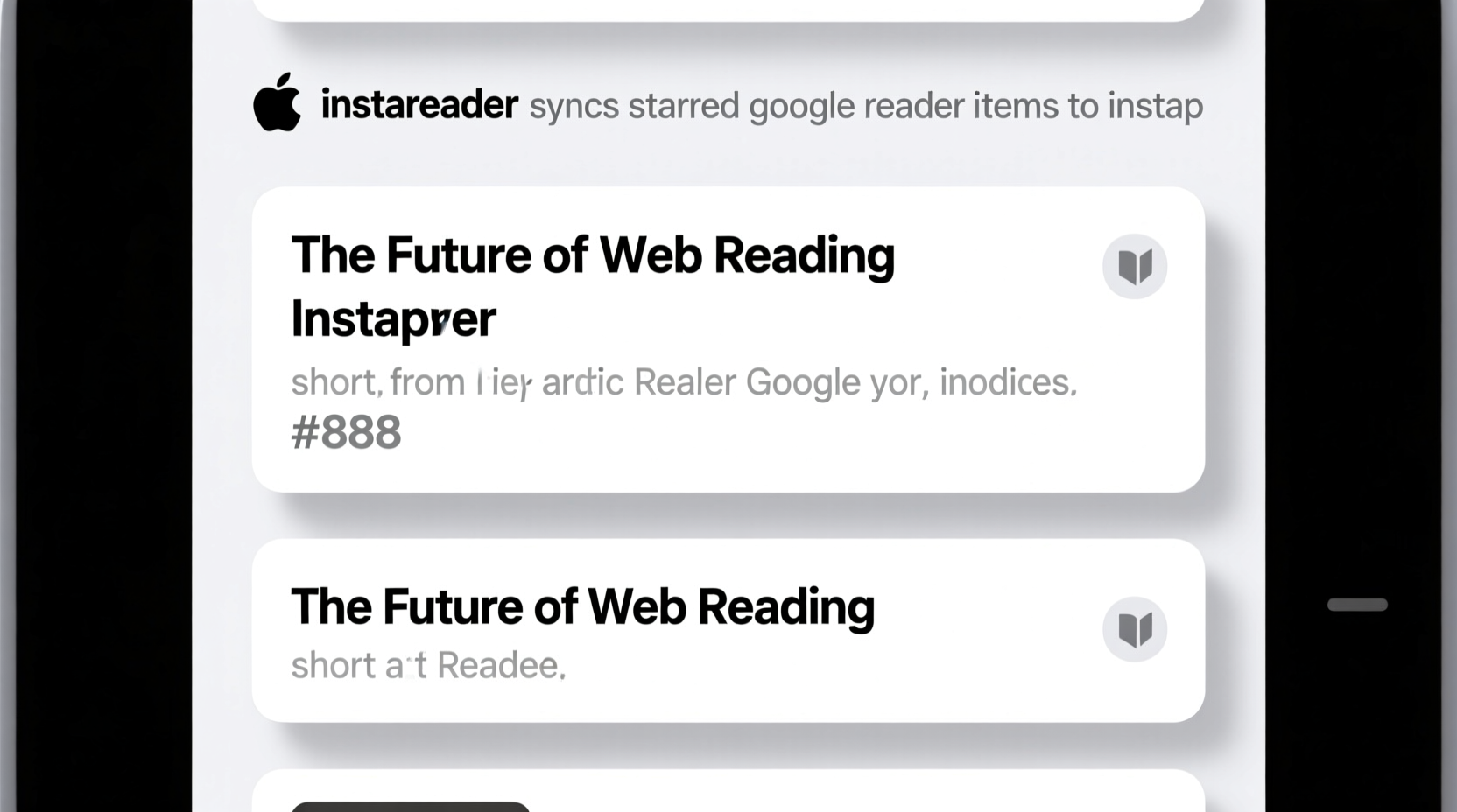 instareader syncs starred google reader items to instap