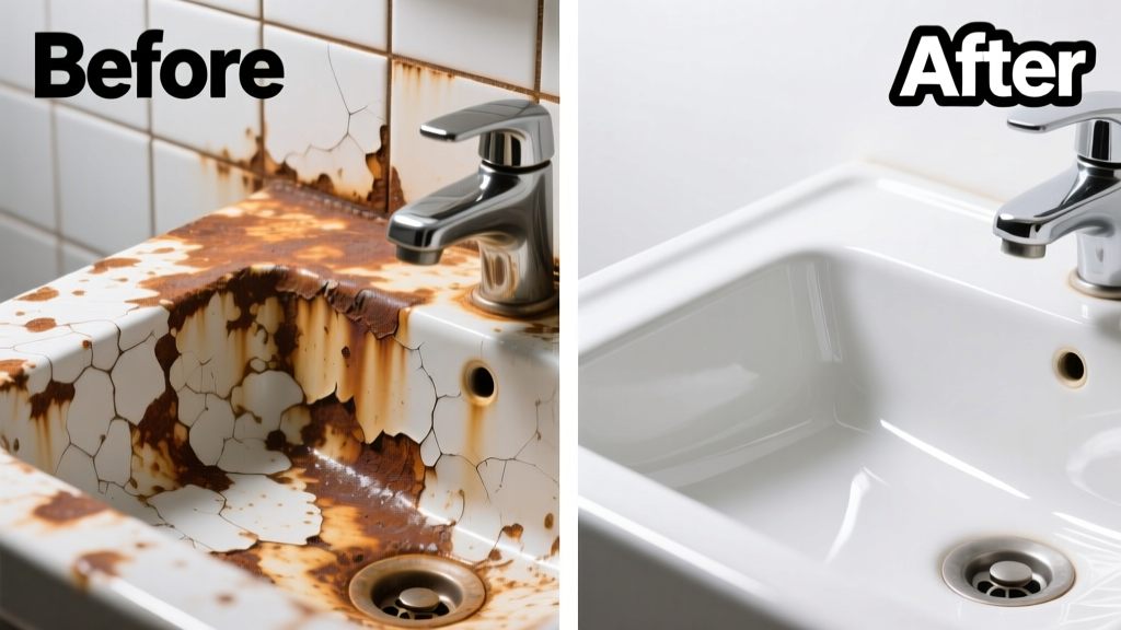 How to Remove Rust from Ceramic Tile and Sink Surfaces