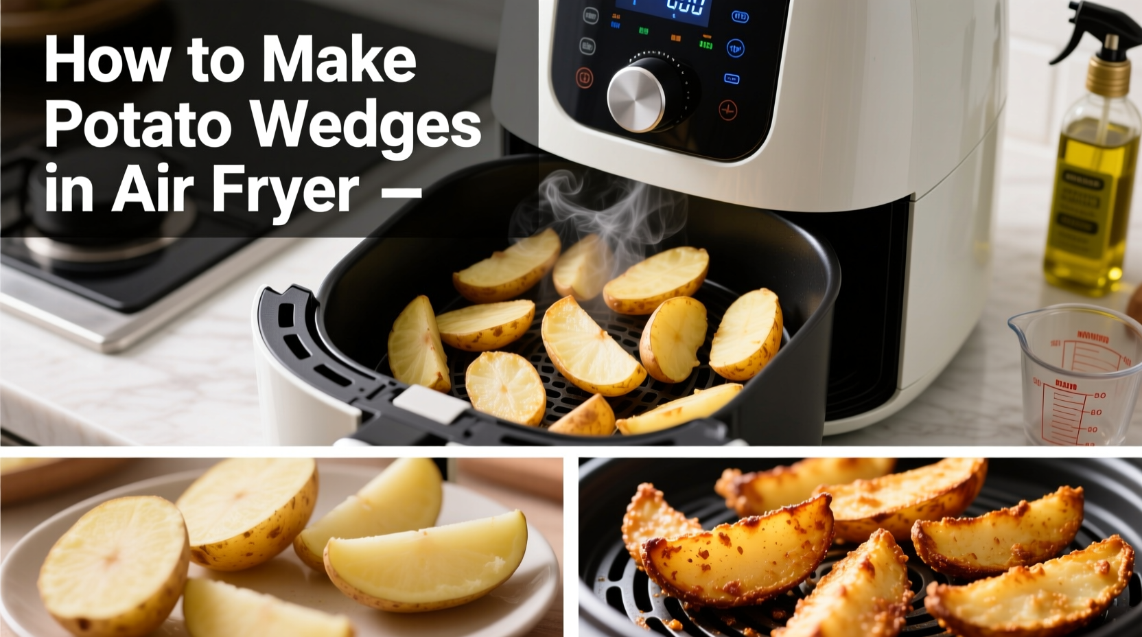 Perfect Air Fryer Potato Wedges in 20 Minutes