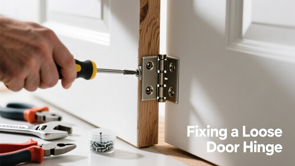 Fixing a Loose Door Hinge That Squeaks or Creaks