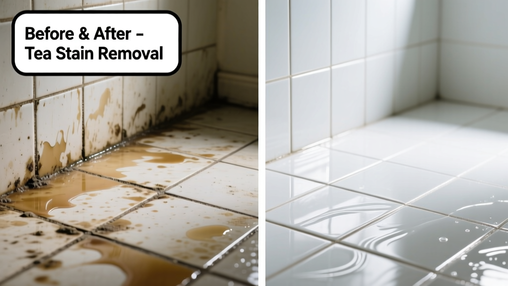 How to Remove Tea Stains from Tile Floors and Walls