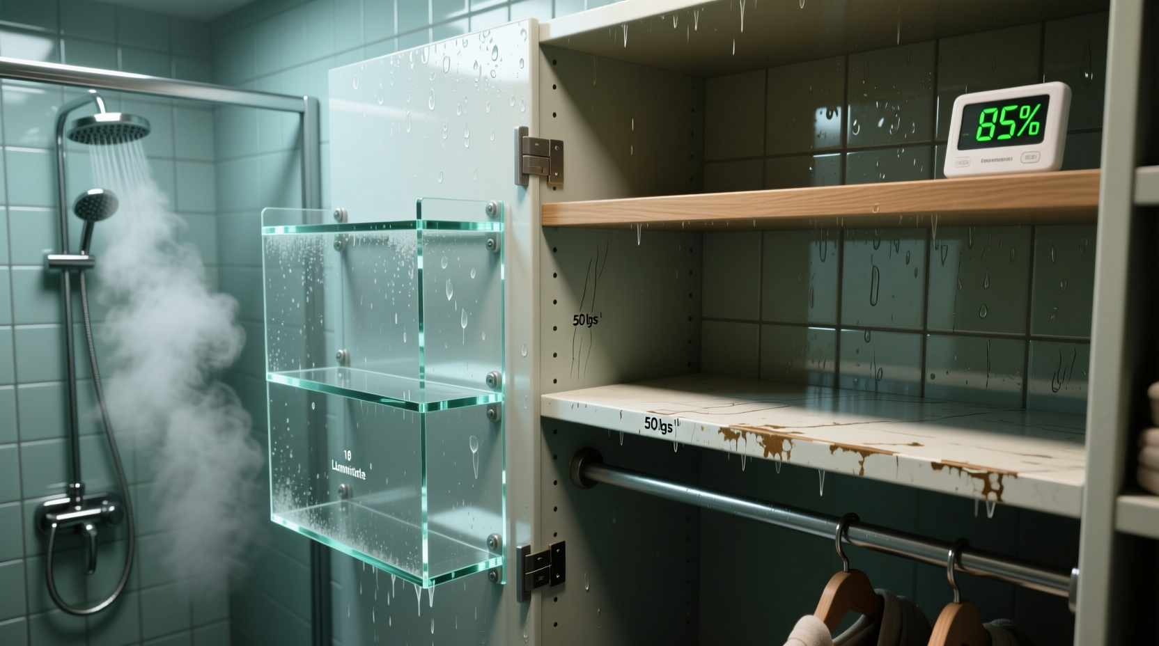 closet organization tips acrylic vs laminate in humidity