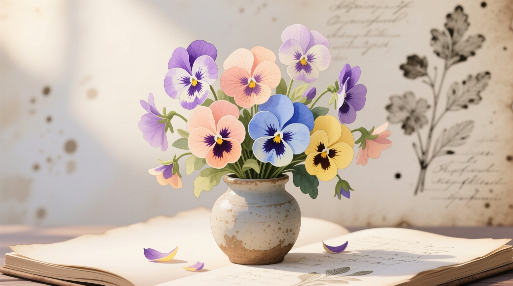 flowers pansies