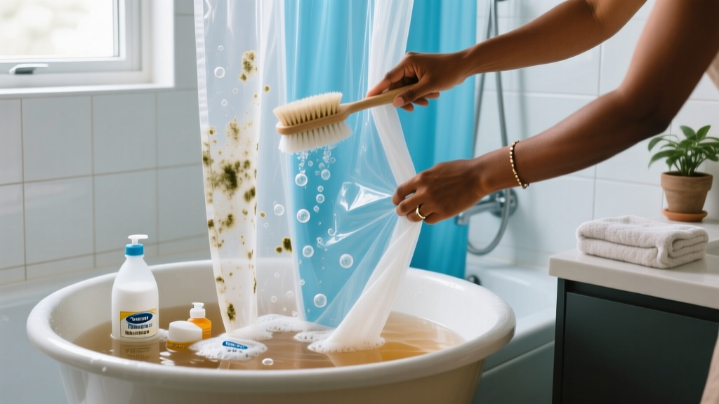 Tested: How to Clean Shower Curtain Without Electricity