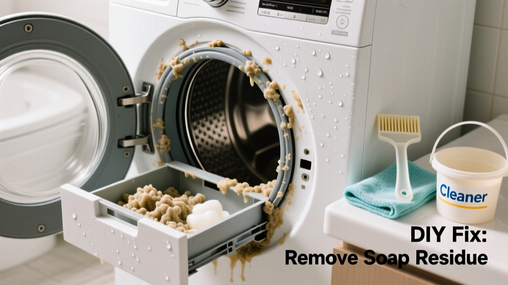 Washer Leaving Soap Residue in Bathroom Fix