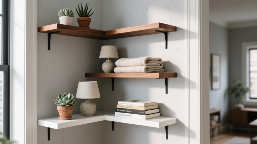 Best Free-Standing Corner Shelves for Small Rooms