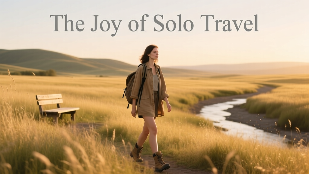 A woman alone walking in tall grass