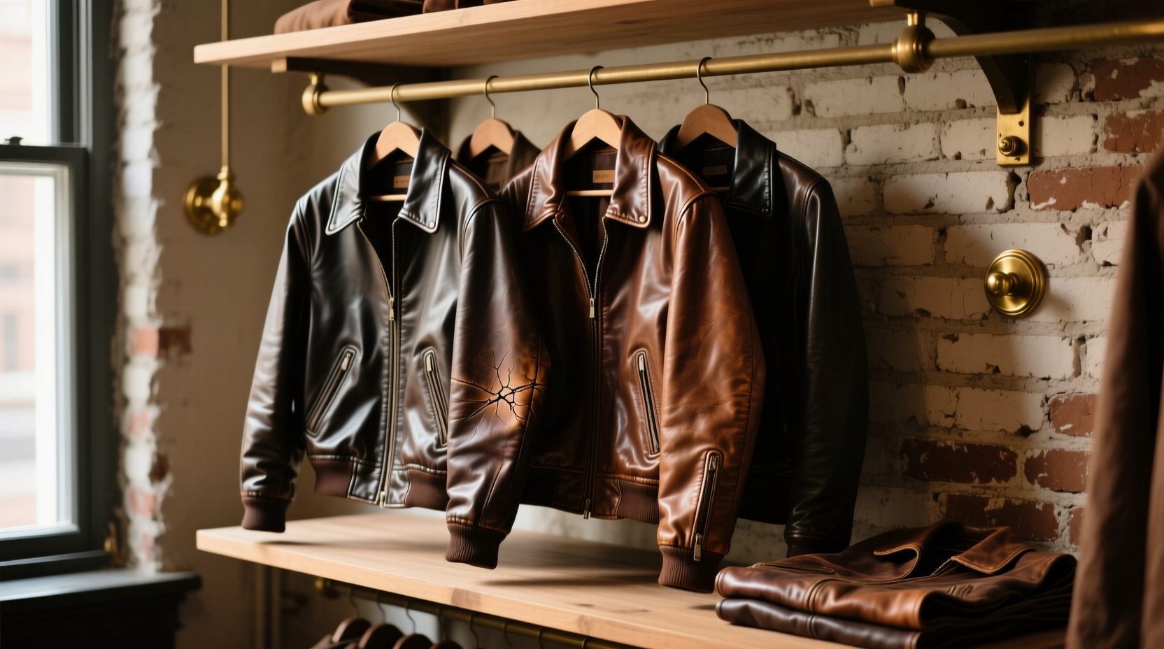leather jacket storage upright vs hanging vs folded