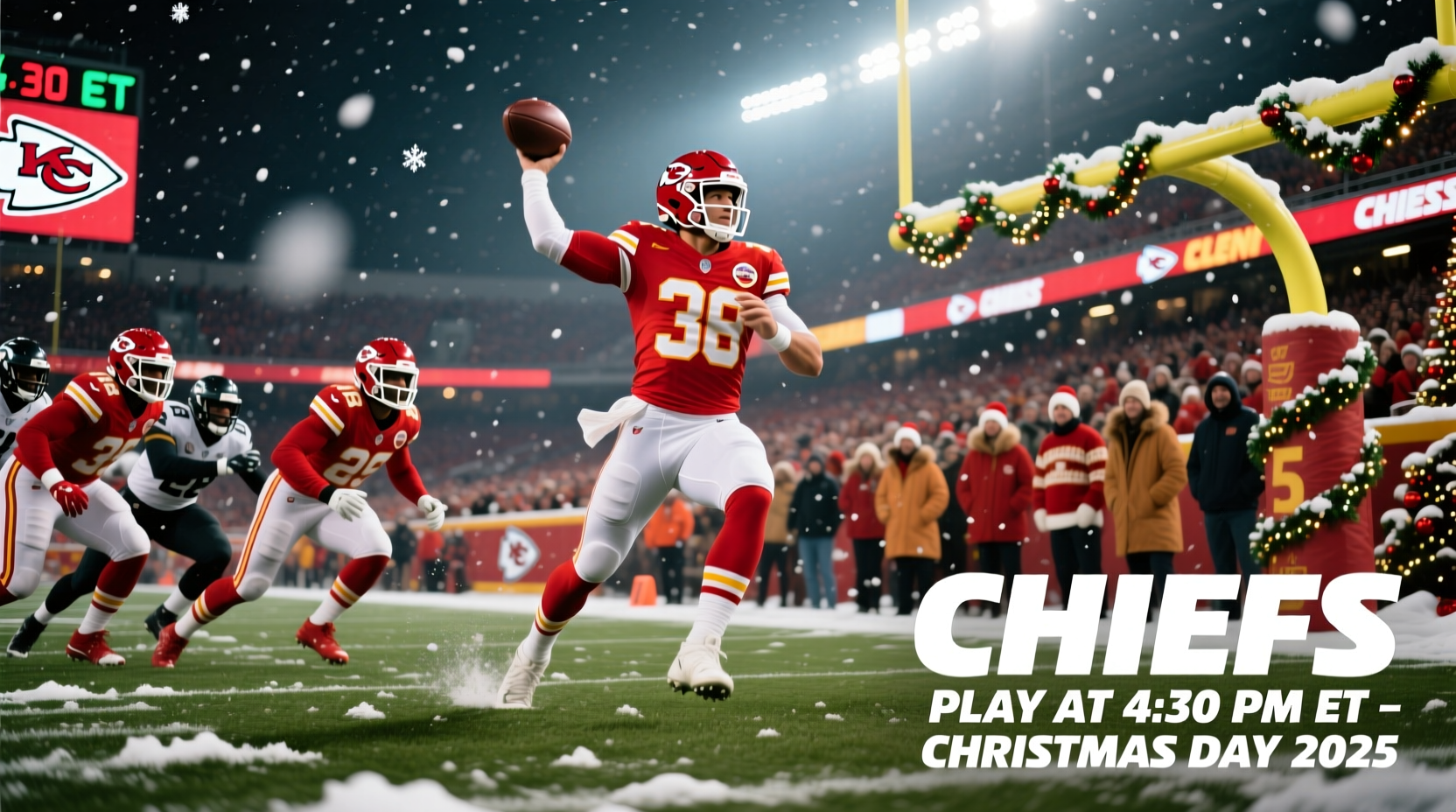 what time do the chiefs play on christmas day