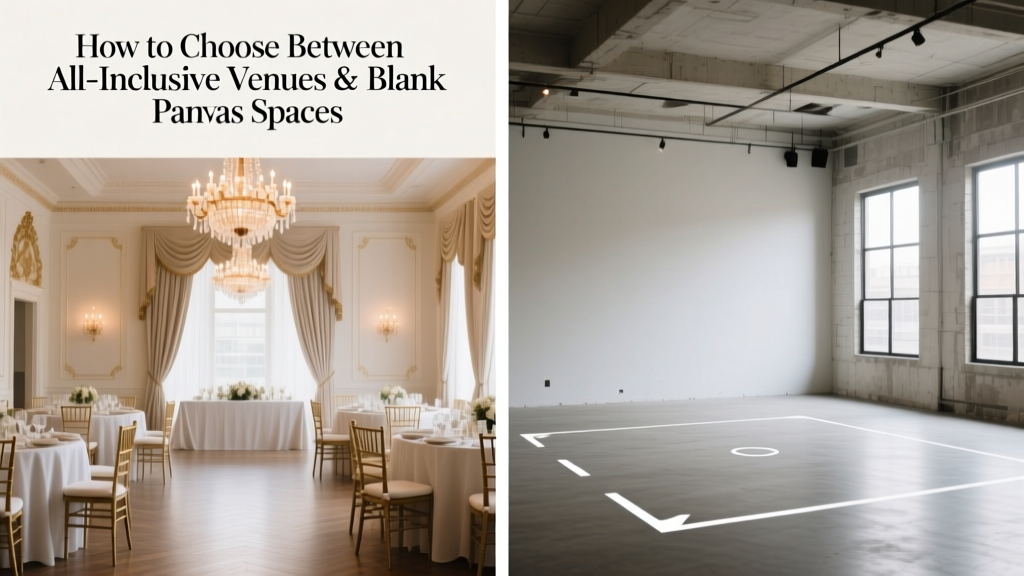 All-Inclusive vs Blank Canvas Wedding Venues