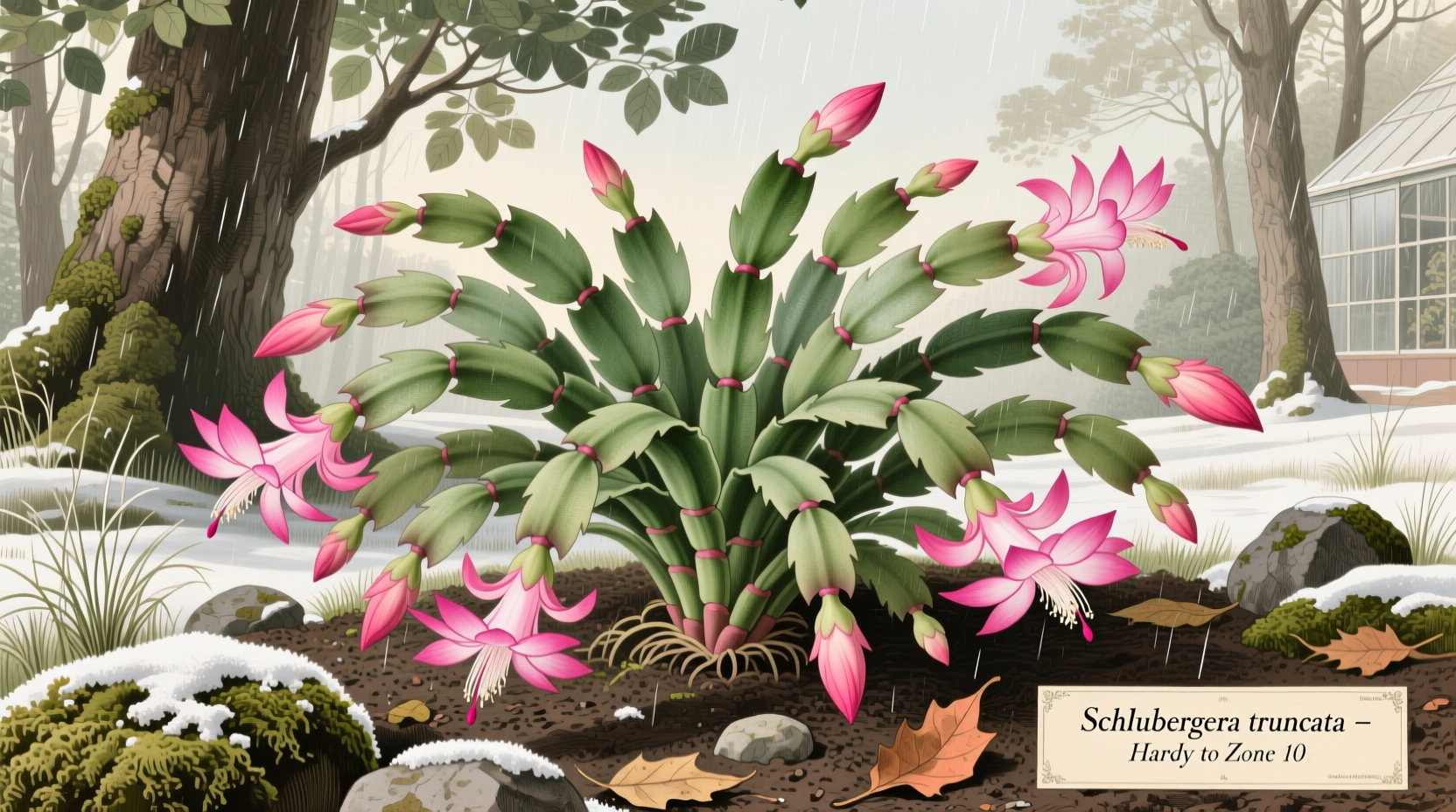 can a christmas cactus live outside