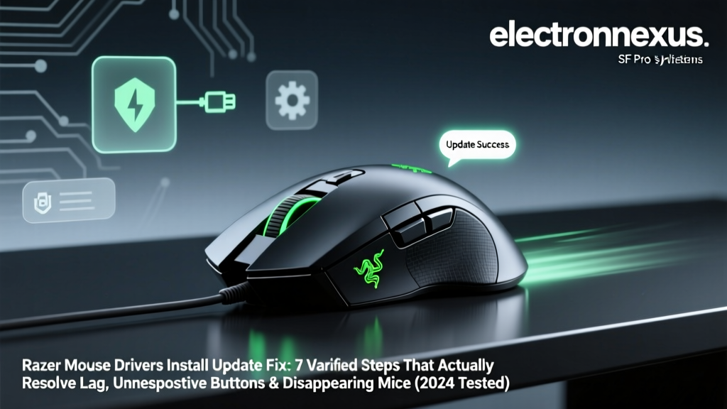 Razer Mouse Drivers Install Update Fix: 7 Verified Steps That Actually Resolve Lag, Unresponsive Buttons & Disappearing Mice (2024 Tested)