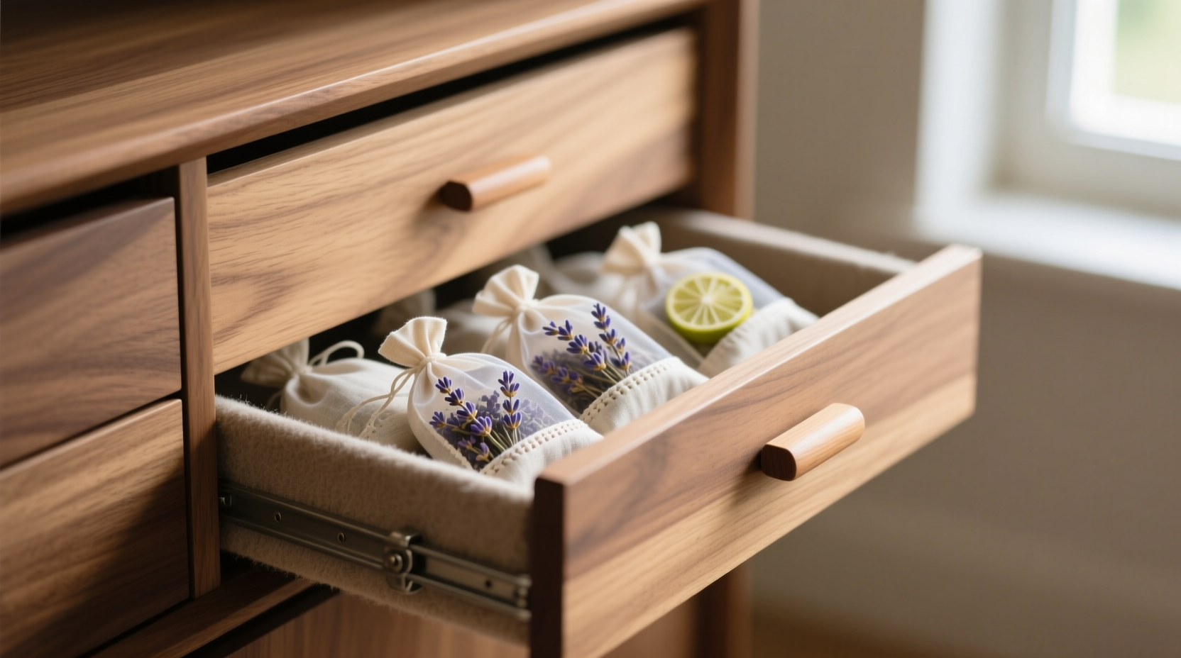 how to clean a scented laundry sachet drawer safely