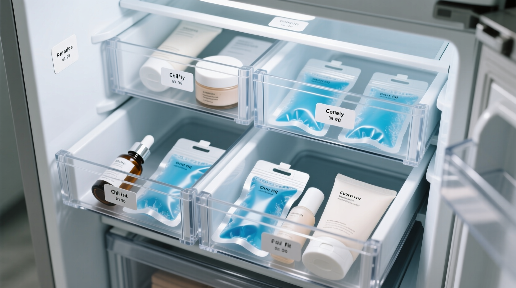 beauty fridge drawer organization guide