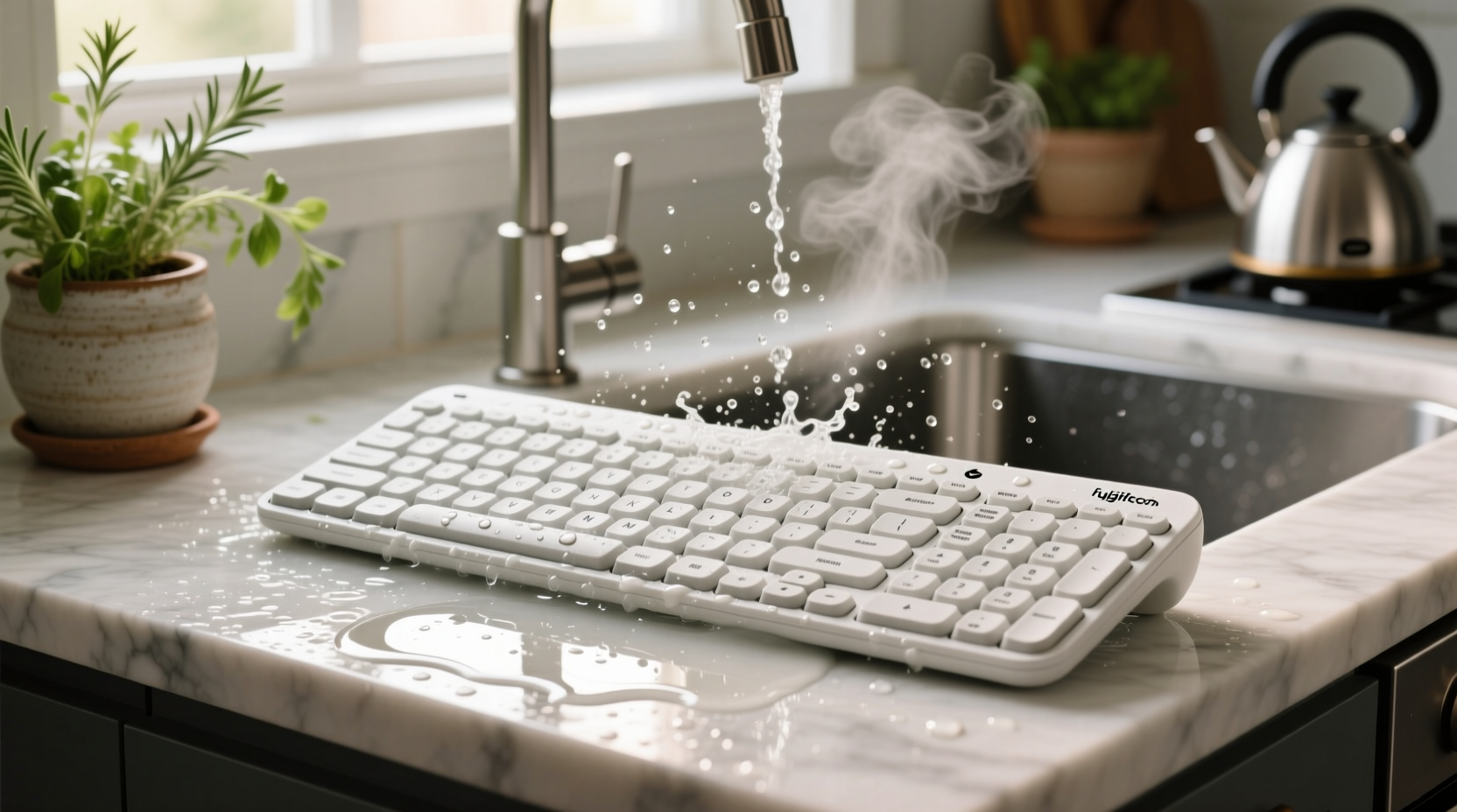 the logitech k310 washable keyboard is perfect for mess