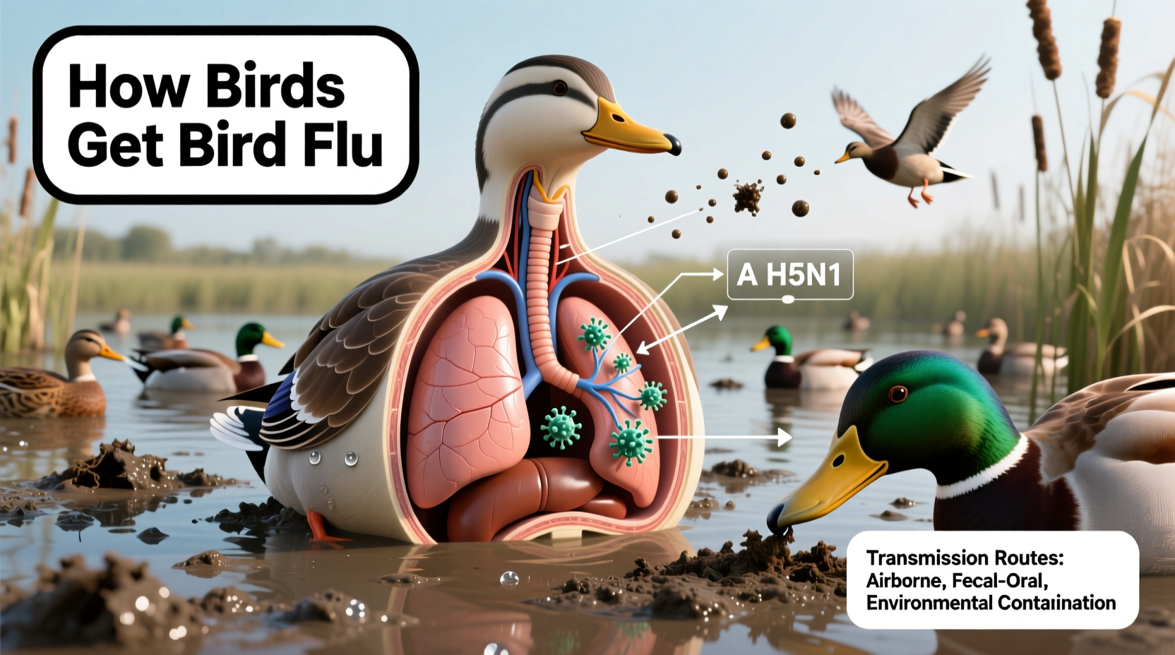 How Birds Get the Bird Flu: Causes and Transmission Explained