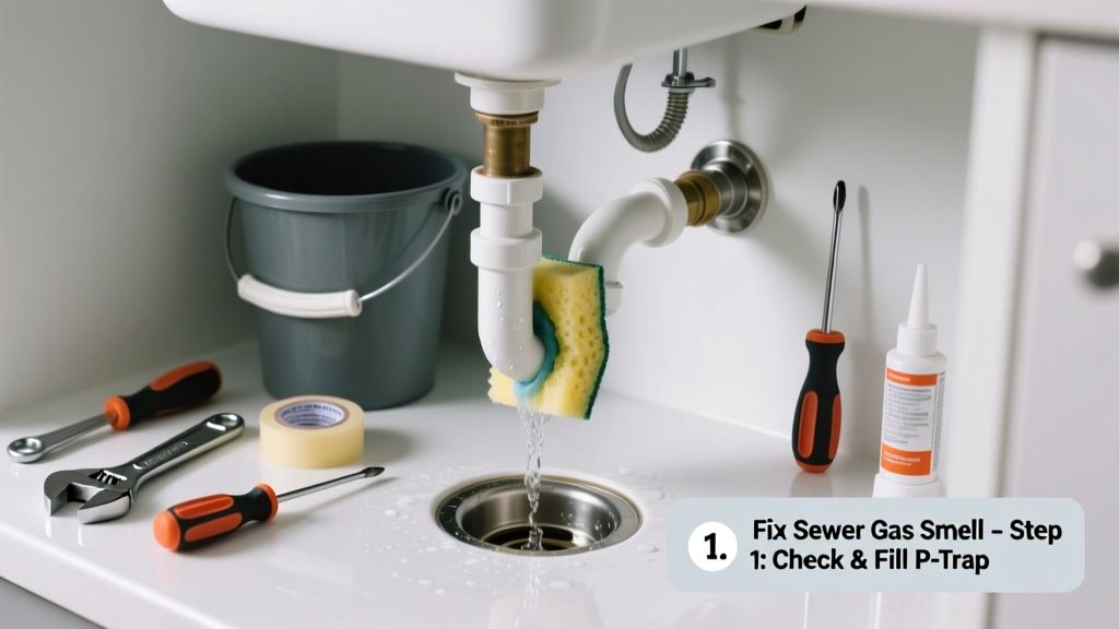 Fix Sewer Gas Smell in Kitchen: Quick Repair Guide