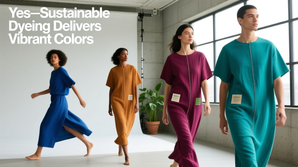 Yes—Sustainable Dyeing Delivers Vibrant Colors