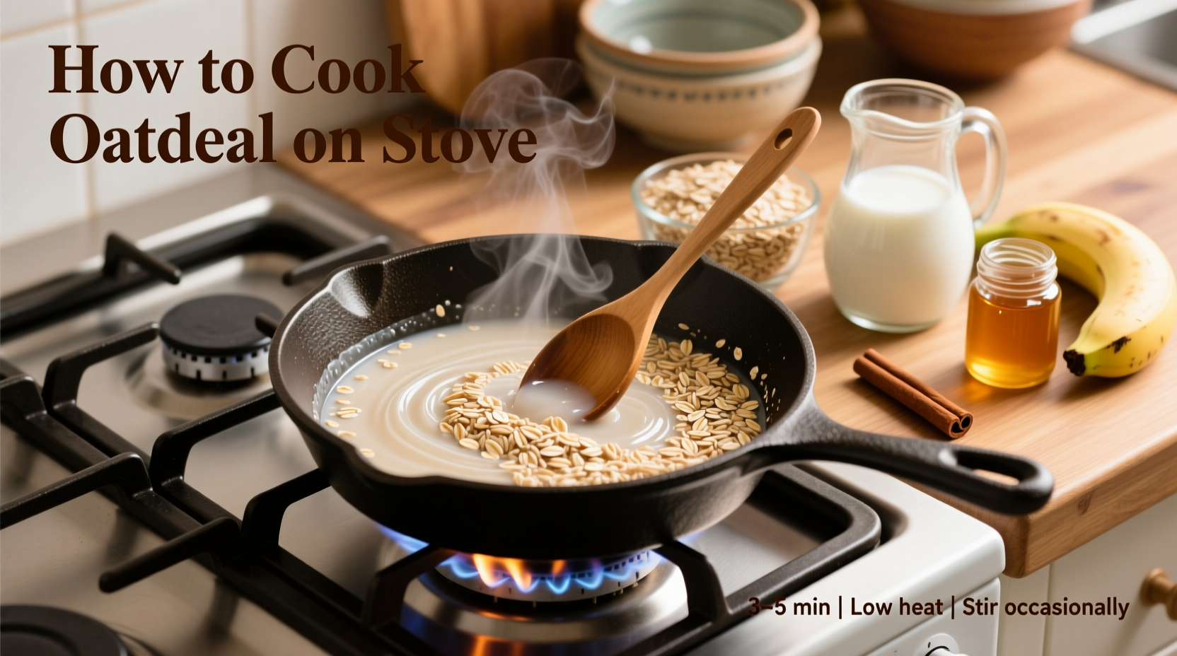 how to cook oatmeal on stove