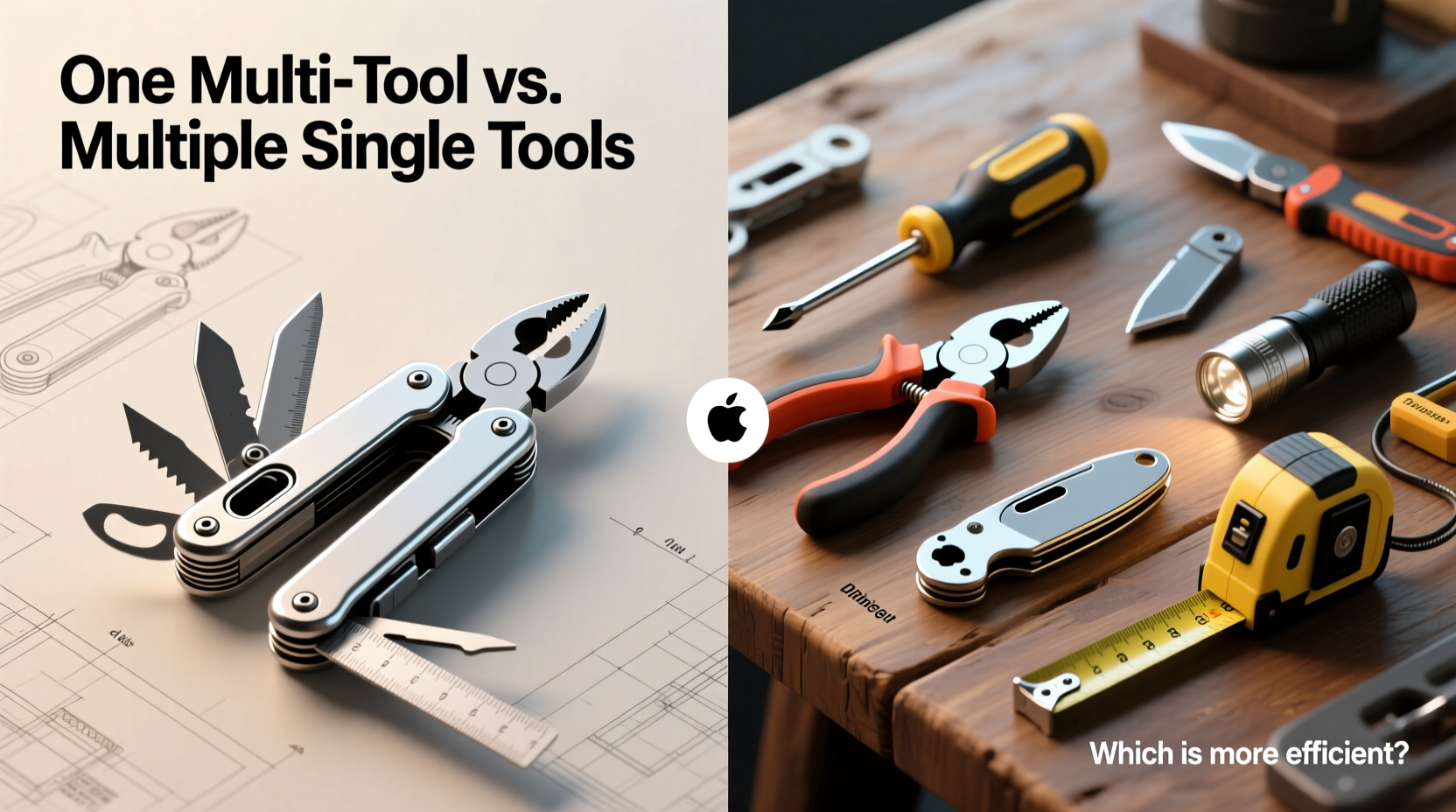 is it better to have one multi tool or several single function gadgets