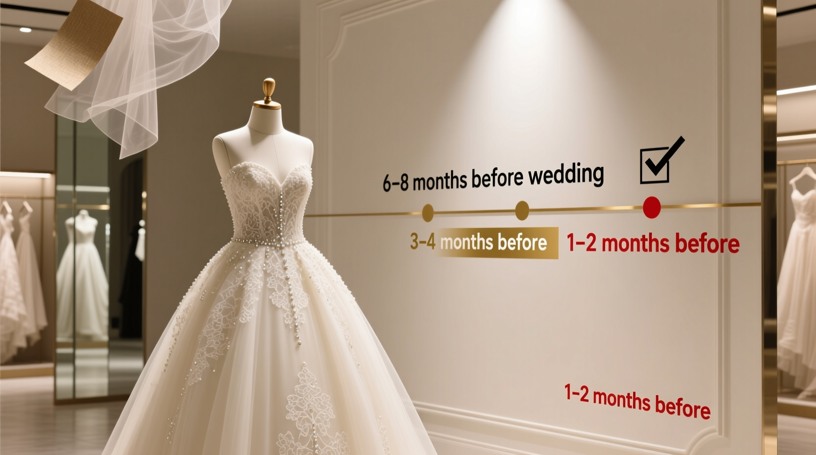 when to get wedding dress altered