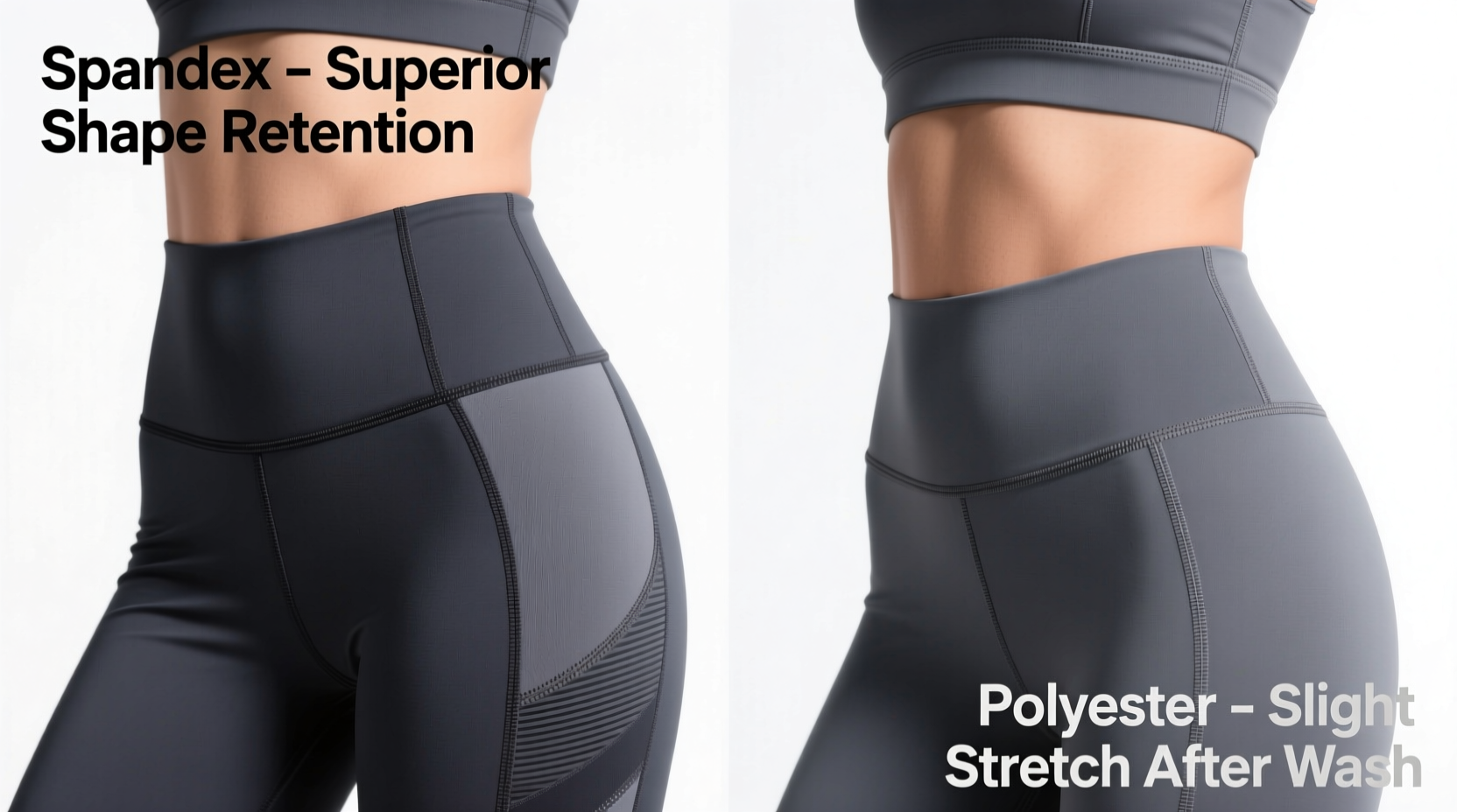 spandex vs polyester workout clothes which retains shape after multiple washes