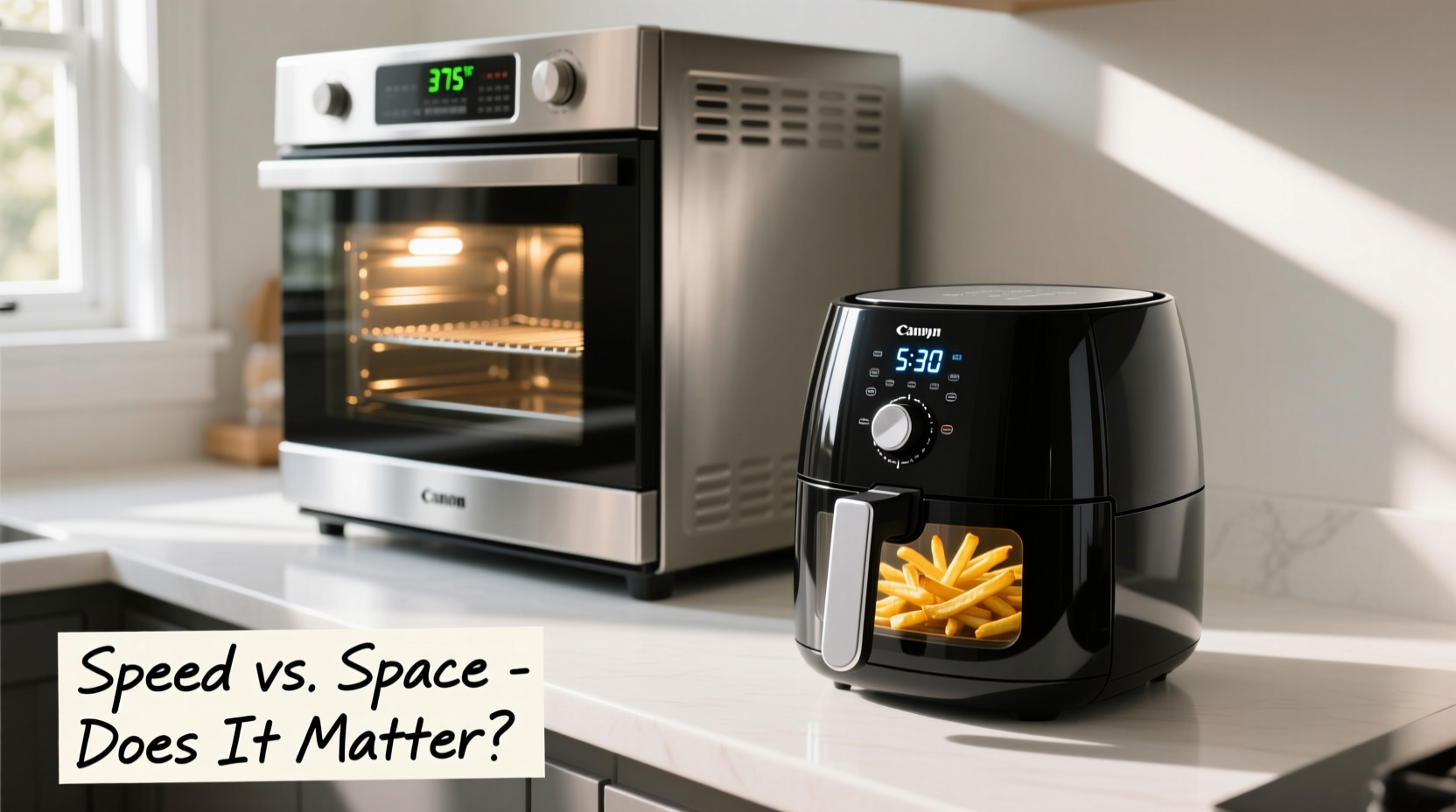 air fryer vs convection oven does the speed justify the counter space
