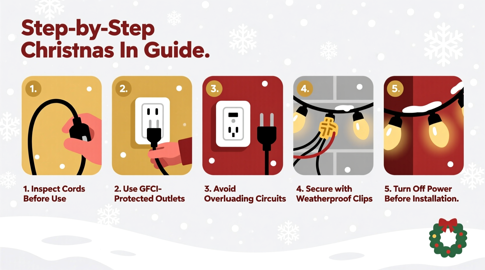 how to plug in christmas lights