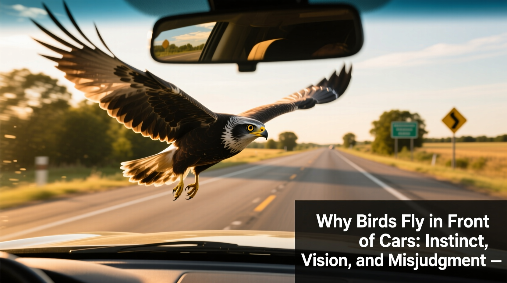 Why Birds Fly in Front of Cars: Instinct, Vision, and Misjudgment