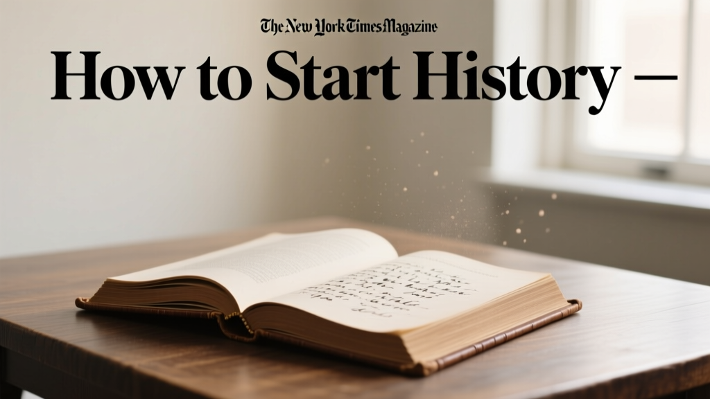How To Start History: A Practical, Step-by-Step Guide for Beginners