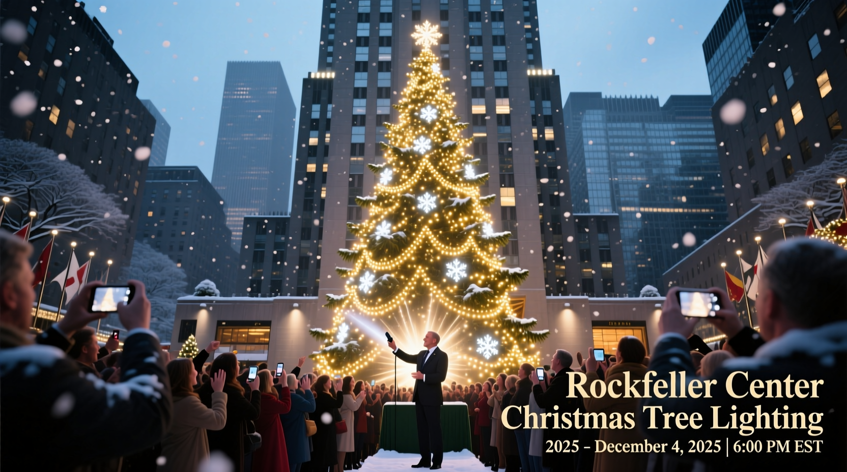 when are they lighting the christmas tree at rockefeller center