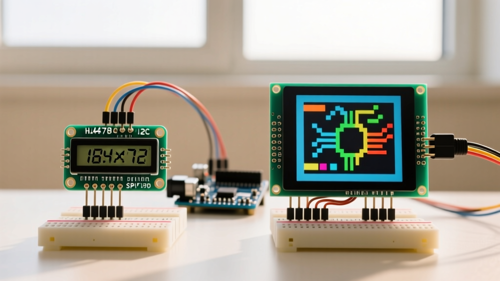 LCD Panel Arduino Selection: HD44780 Character vs ILI9341 TFT