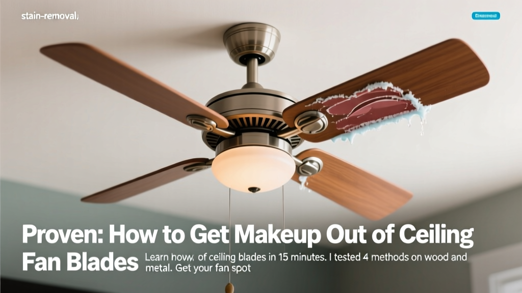 Proven: How to Get Makeup Out of Ceiling Fan Blades