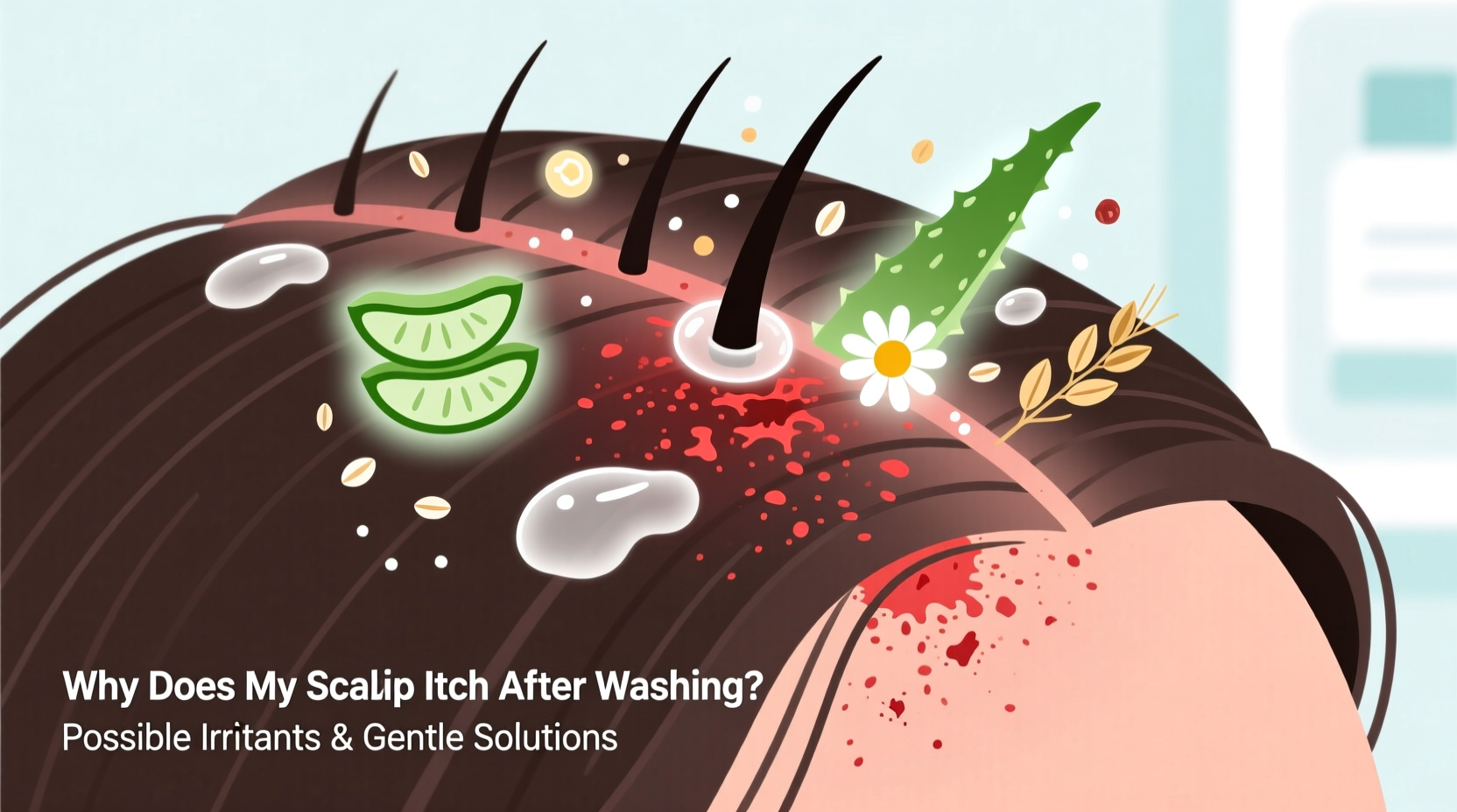 why does my scalp itch after washing possible irritants and gentle solutions
