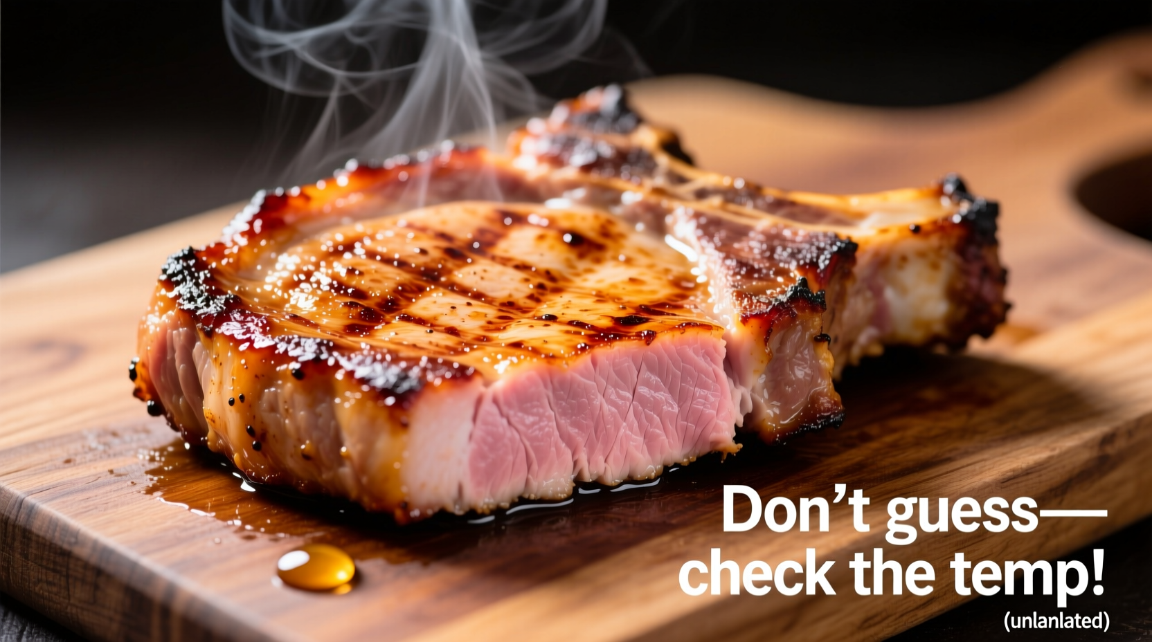 how do you know when a pork chop is cooked