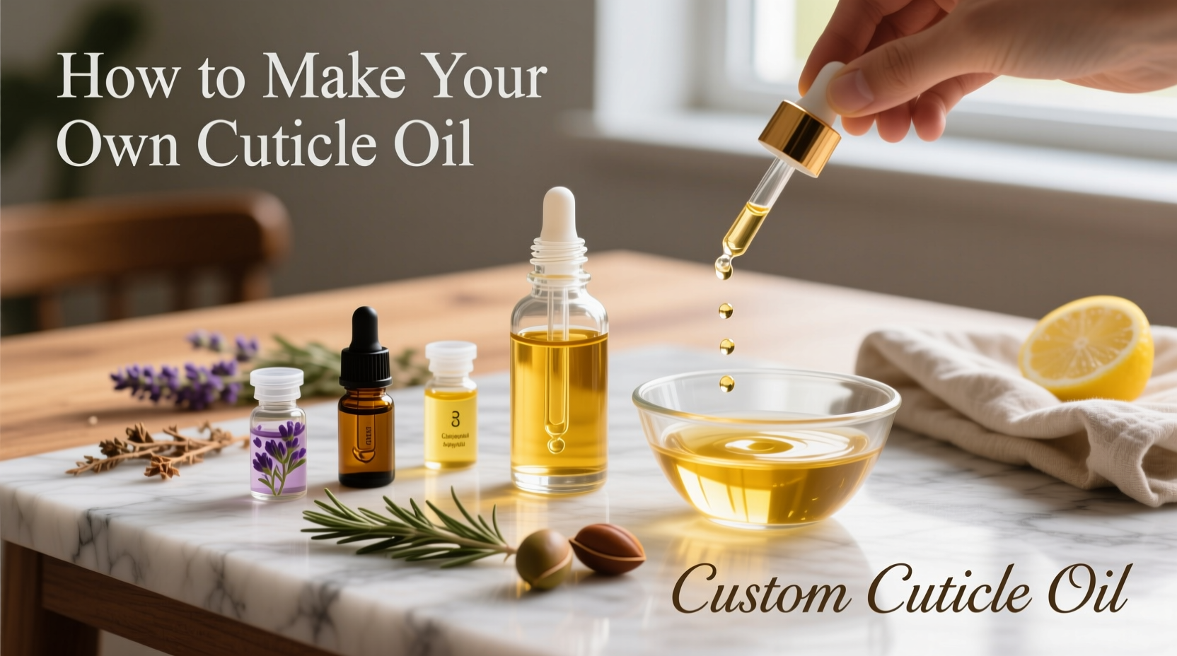how to make your own cuticle oil using essential oils and carrier bases