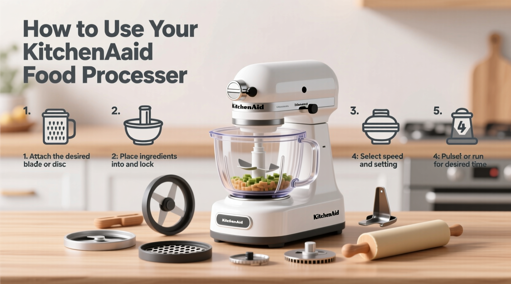 how to use kitchenaid food processor