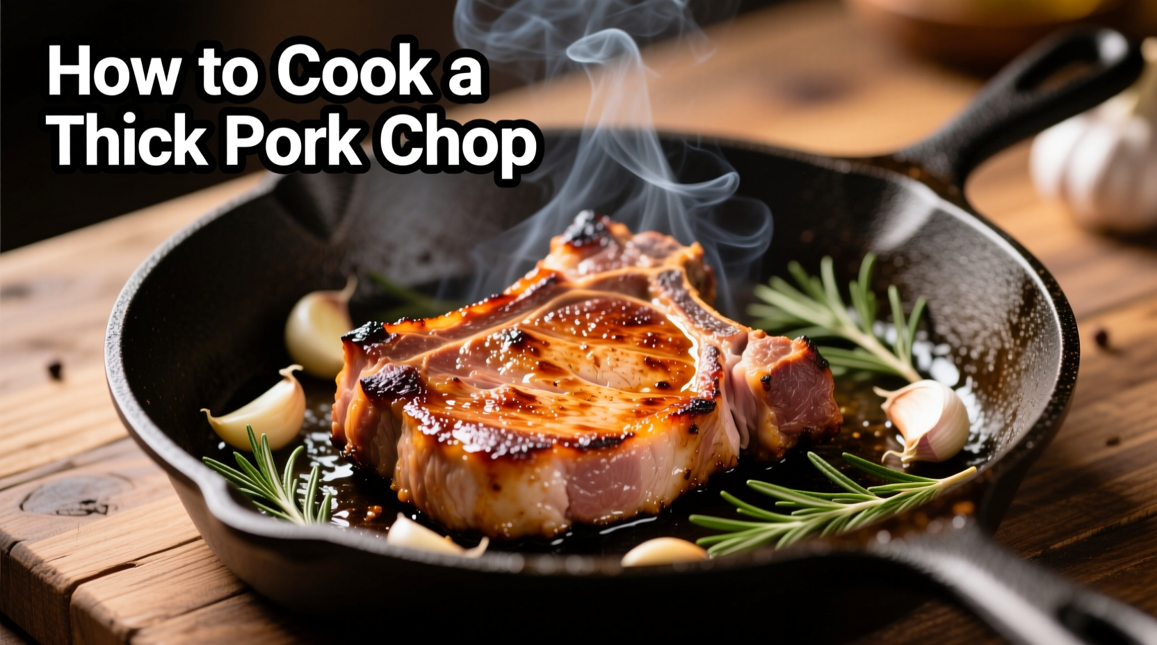 how to cook a thick pork chop