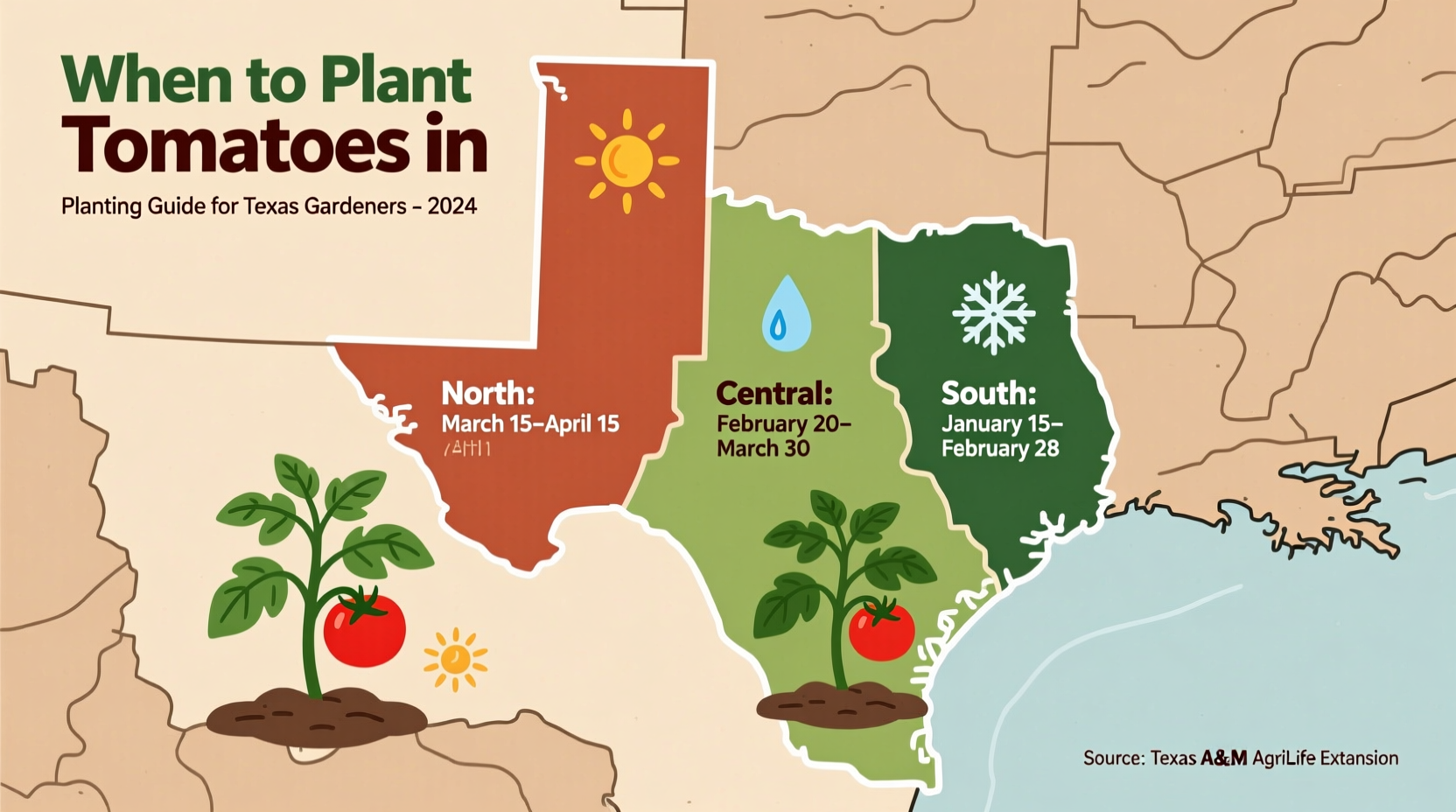 When to Plant Tomatoes in Texas: Zone-by-Zone Guide
