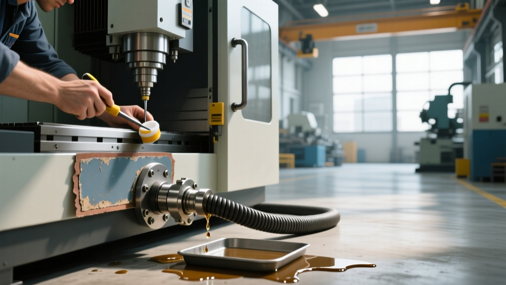 Operator CNC Machine Maintenance: Fixing Enclosure and Coolant Leaks