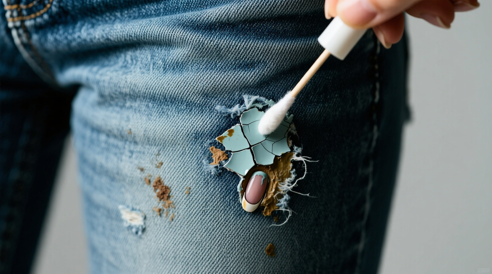 how to remove nail polish from jeans safely